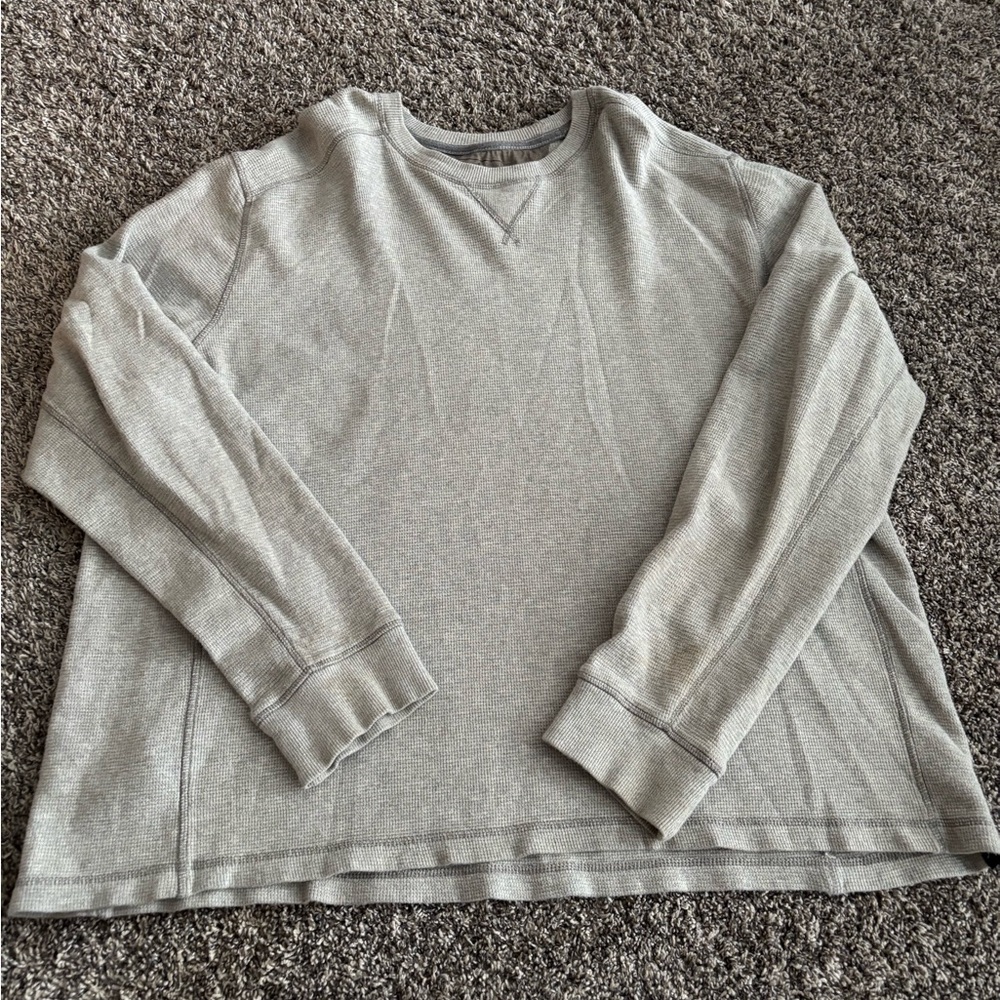 (2 items for price of 1!) Eddie Bauer Men's Light Gray Crewneck Sweater